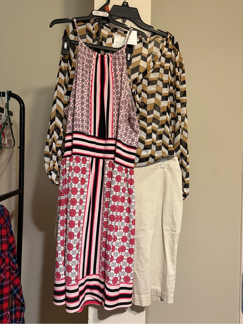 Bundle New York & Company Cream Midi Pencil Skirt #57